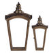 Coach 16 inch Natural and Gold Lantern, Set of 2