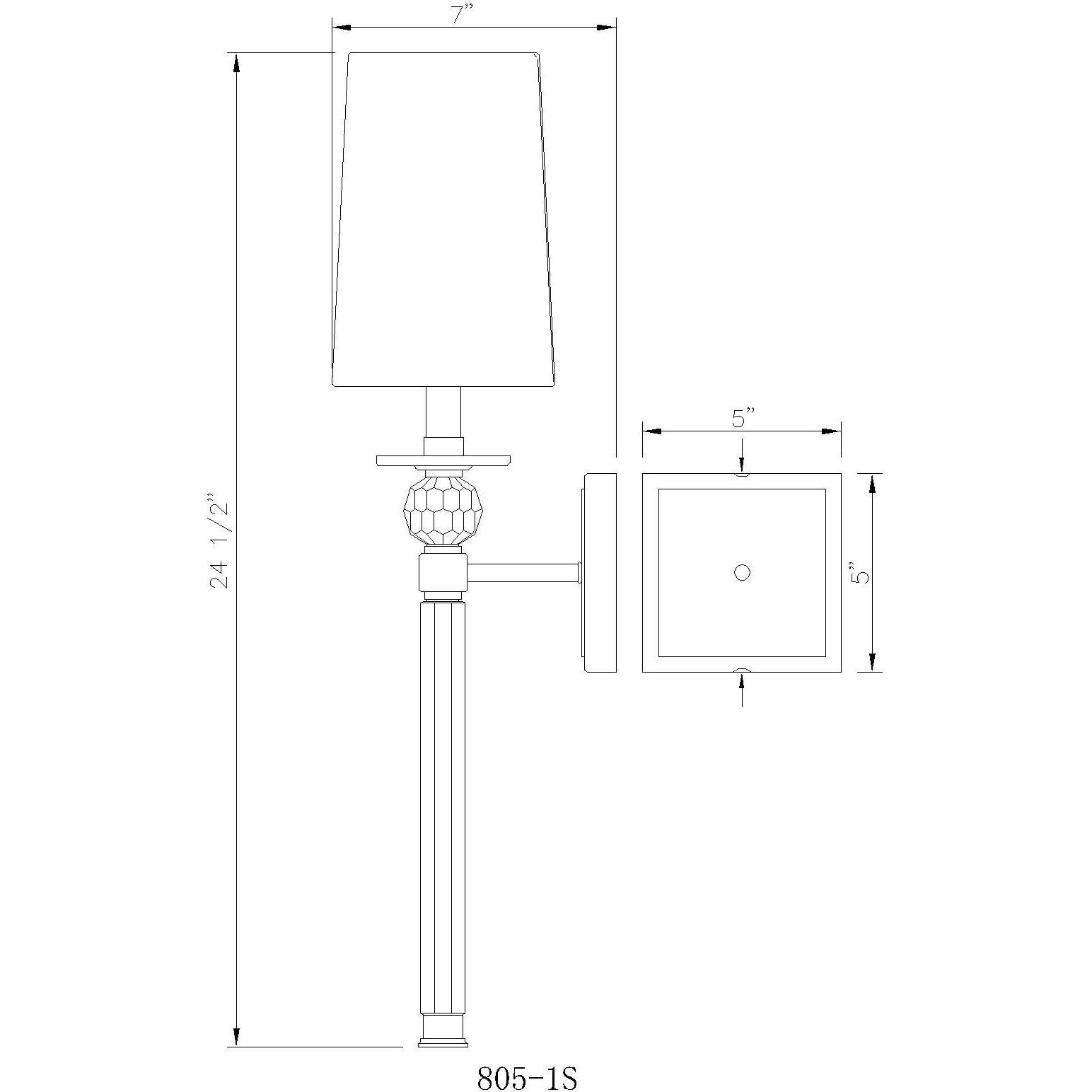 Mia 1 Light 5.5 inch Matte Black Wall Sconce Wall Light