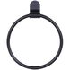 Lyla 6.75 inch Black Towel Ring