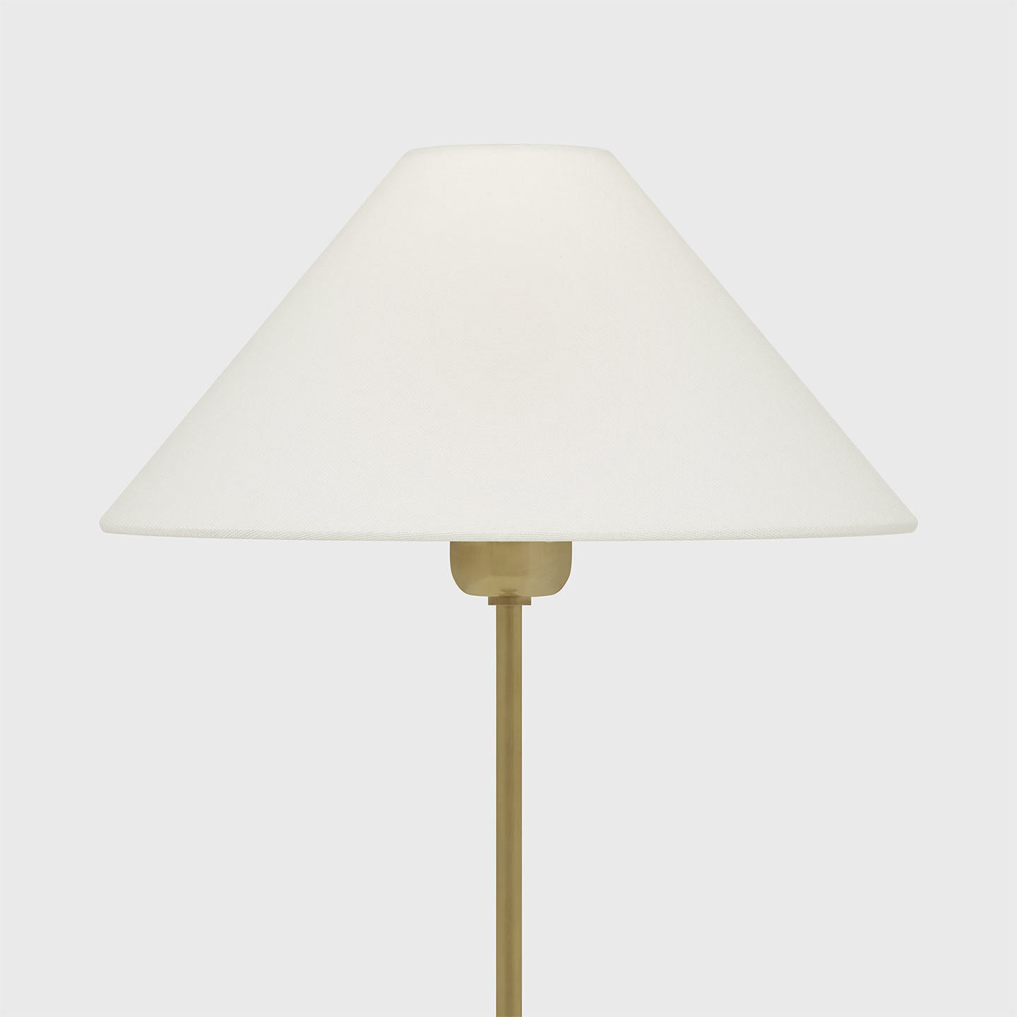 J. Randall Powers Hackney 23 inch 40 watt Hand-Rubbed Antique Brass Table Lamp Portable Light in Linen