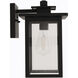 Rock Creek 1 Light 12 inch Textured Black Outdoor Wall Lantern
