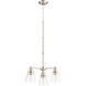 Dunbar 3 Light 19 inch Satin Nickel Mini Chandelier Ceiling Light