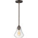 Dianne 1 Light 7.5 inch Oil Rubbed Bronze Single Pendant Ceiling Light in Hammer