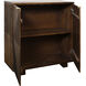 Angleton Espresso Brown and Brushed Brass Cabinet