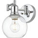 Davian 12 inch 40.00 watt Chrome Swing Arm Wall Sconce Wall Light
