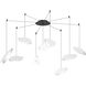 Papillons LED 24 inch Satin Black Pendant Ceiling Light in Satin White