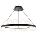 Carousel LED 28 inch Black Chandelier Ceiling Light in 3500K, dweLED