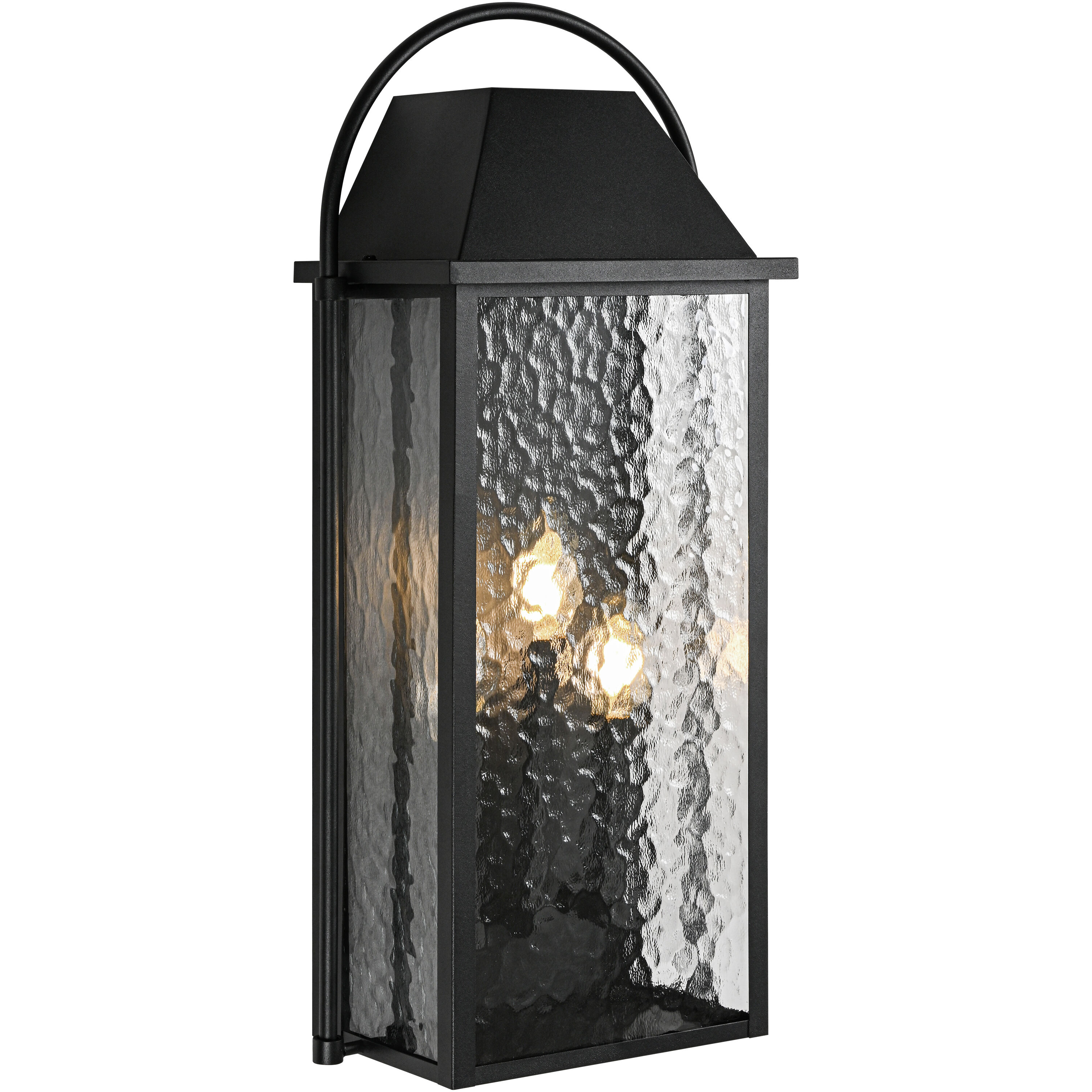 Dew 3 Light 10 inch Matte Black Wall Sconce Wall Light