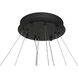 Sevryn LED 44.5 inch Dark Matte Black Chandelier Ceiling Light