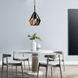 Oxide 1 Light 8 inch Black and Copper Down Mini Pendant Ceiling Light