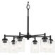 Winslow 6 Light Black Chandelier Ceiling Light, Large