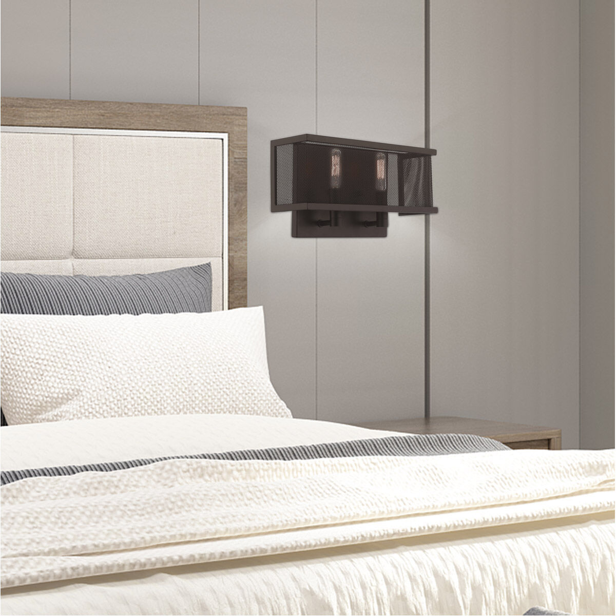 Braddock 2 Light 13 inch Bronze ADA ADA Wall Sconce Wall Light