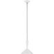 Visual Comfort Signature Collection AERIN Rosetta LED 12 inch Matte White and Polished Nickel Pendant Ceiling Light, Medium ARN5540WHT/PN - Open Box