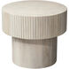 Notch 22 X 19 inch White Wash Side Table, Inline