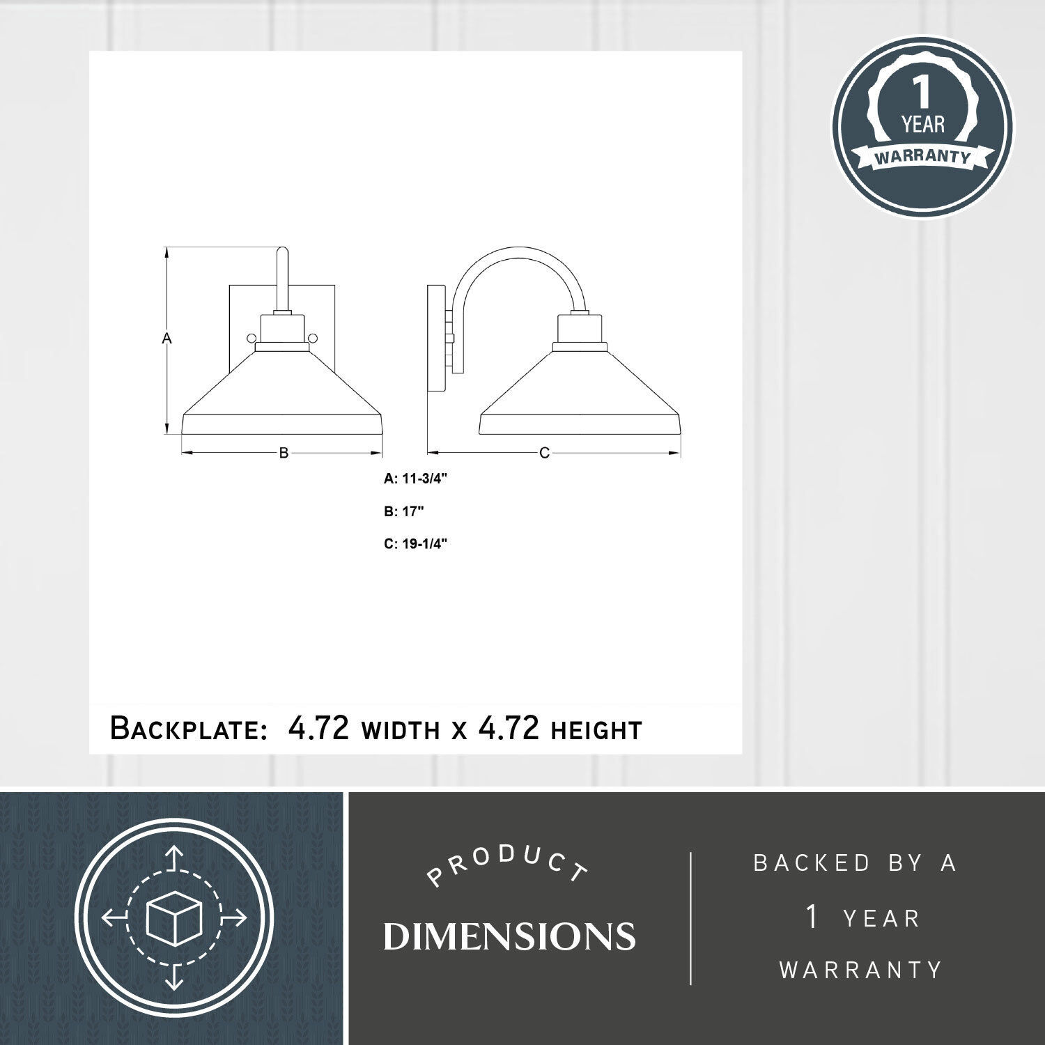 Highland Park 1 Light 11.75 inch Matte Black and White Outdoor Wall
