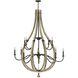 Middlefield LED 48 inch Iron Rust Chandelier Ceiling Light