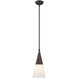 Stockholm 1 Light 6.75 inch Bronze Mini Pendant Ceiling Light