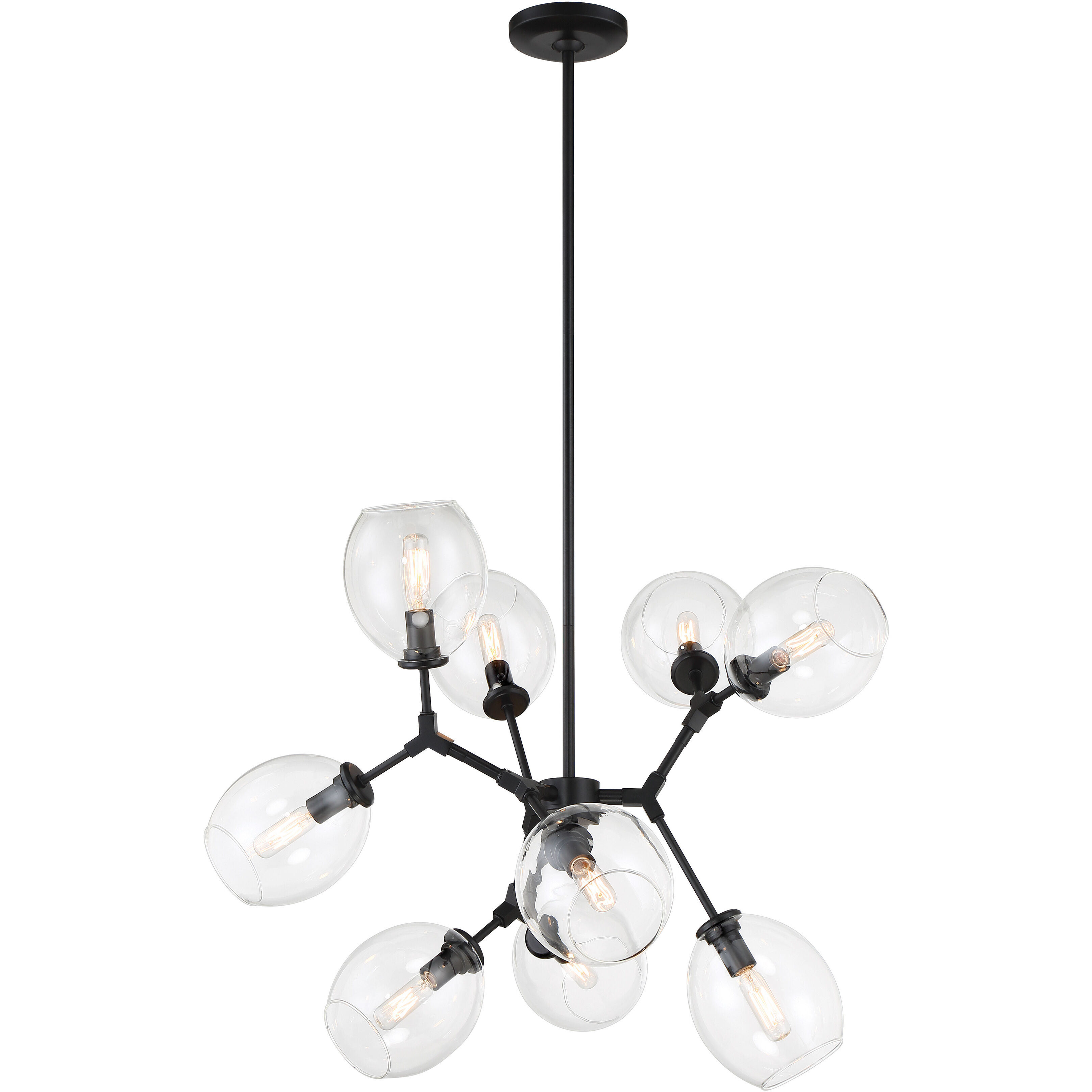 Nexpo 9 Light 30 inch Coal Chandelier Ceiling Light