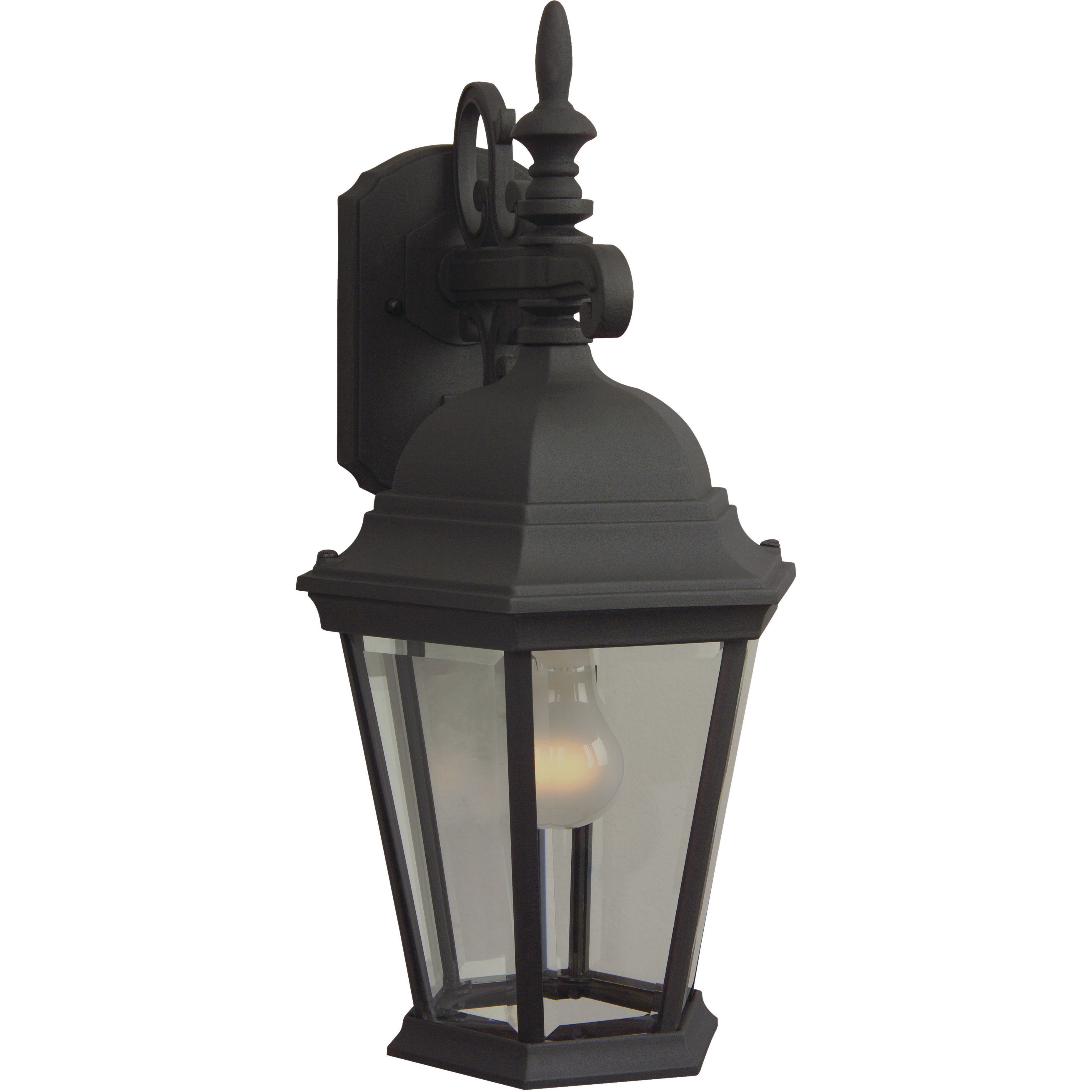 Straight Glass 1 Light 9.50 inch Outdoor Wall Light