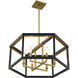 Union Estates 6 Light 24 inch Coal And Soft Brass Island Light Ceiling Light