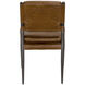 Wooster Steel Grey Powder Coat and Cuba Brown Dining Chair