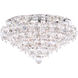 Baronet 4 Light Polished Stainless Steel Flush Mount Ceiling Light in Radiance