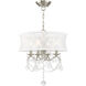 Newcastle 4 Light 16 inch Brushed Nickel Convertible Mini Chandelier/Ceiling Mount Ceiling Light