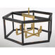 Union Estates 6 Light 24 inch Coal And Soft Brass Island Light Ceiling Light