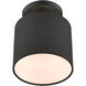 Bainbridge 1 Light 7 inch Black Semi Flush Ceiling Light