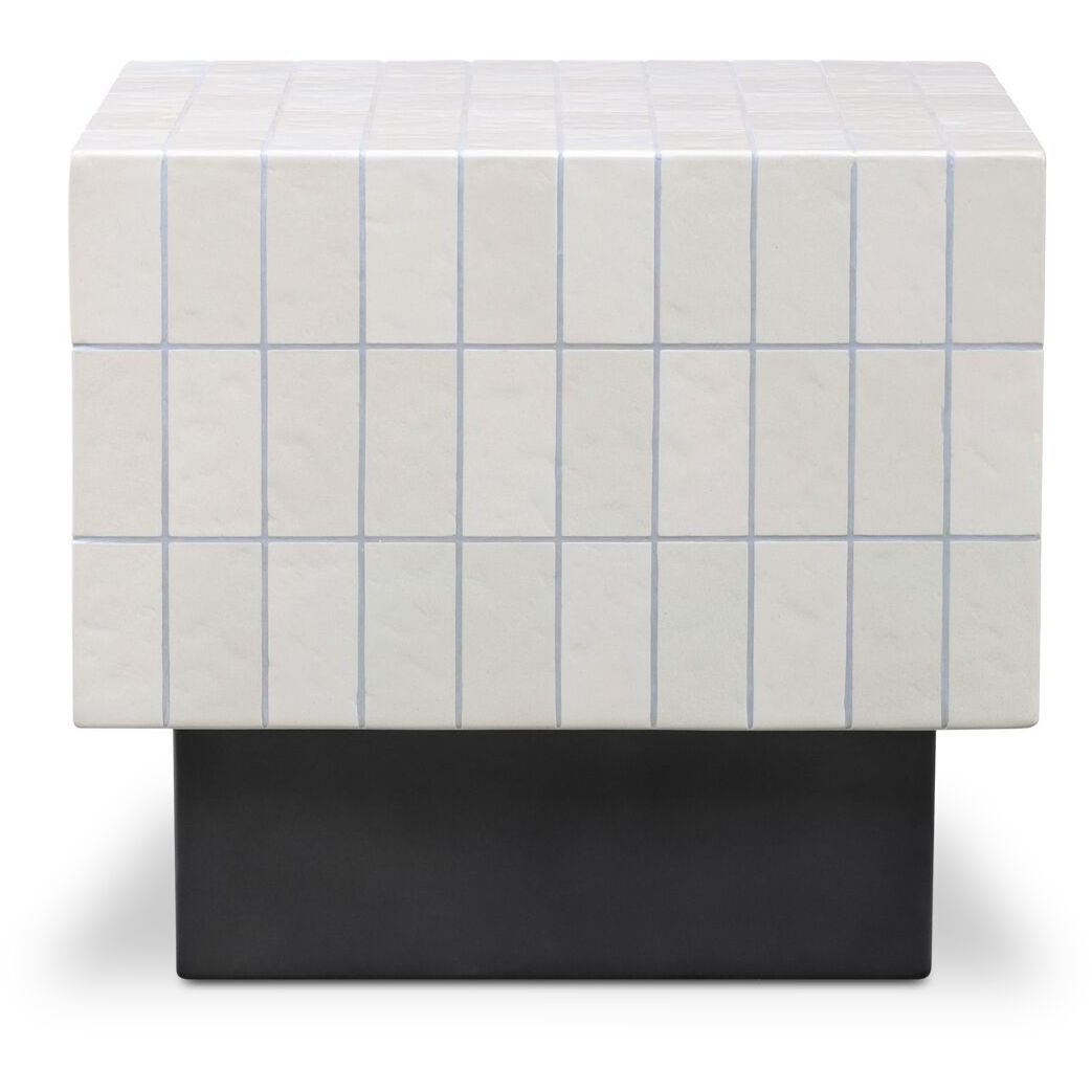 Farren 20 X 20 inch White Outdoor Side Table