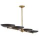 Griffith 55 X 10 inch Bronze Linear Chandelier Ceiling Light