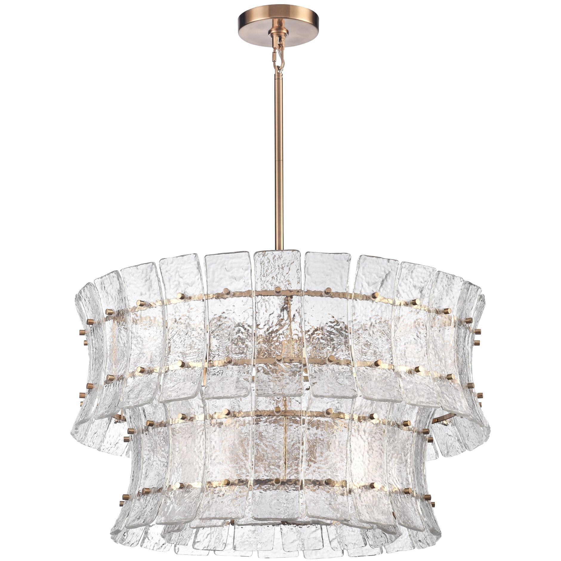 Sophie 9 Light 28.5 inch Lacquered Gold Pendant Ceiling Light