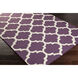 Pollack 42 X 42 inch Mauve/Cream/Violet/Ivory Handmade Rug