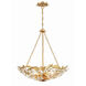 Marselle 6 Light 24 inch Antique Gold Chandelier Ceiling Light