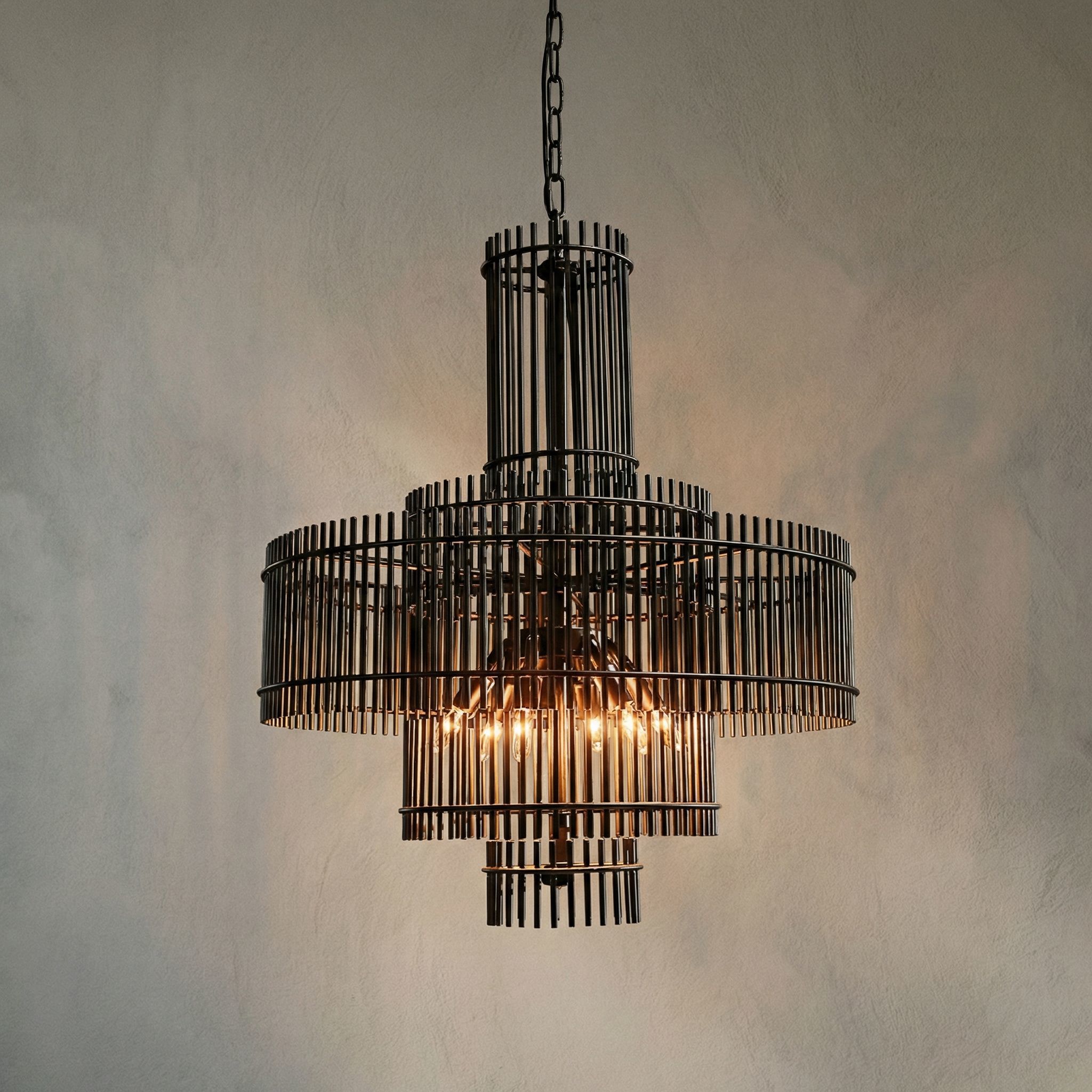 Ghost 6 Light 27 inch Matte Black Chandelier Ceiling Light