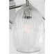 HABLE Serafina 3 Light 27 inch Polished Nickel Bath Vanity Wall Light