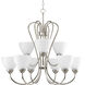 Tavita 9 Light 30 inch Brushed Nickel Chandelier Ceiling Light