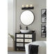 Merry 3 Light 24 inch Matte Black Bath Vanity Light Wall Light