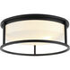 Framerton LED 14.63 inch Matte Black Flush Mount Ceiling Light