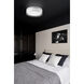 Dalton LED 16 inch White Organza Flush Mount Ceiling Light in Organza Shade
