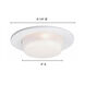 Signature White Recessed Lighting Trim