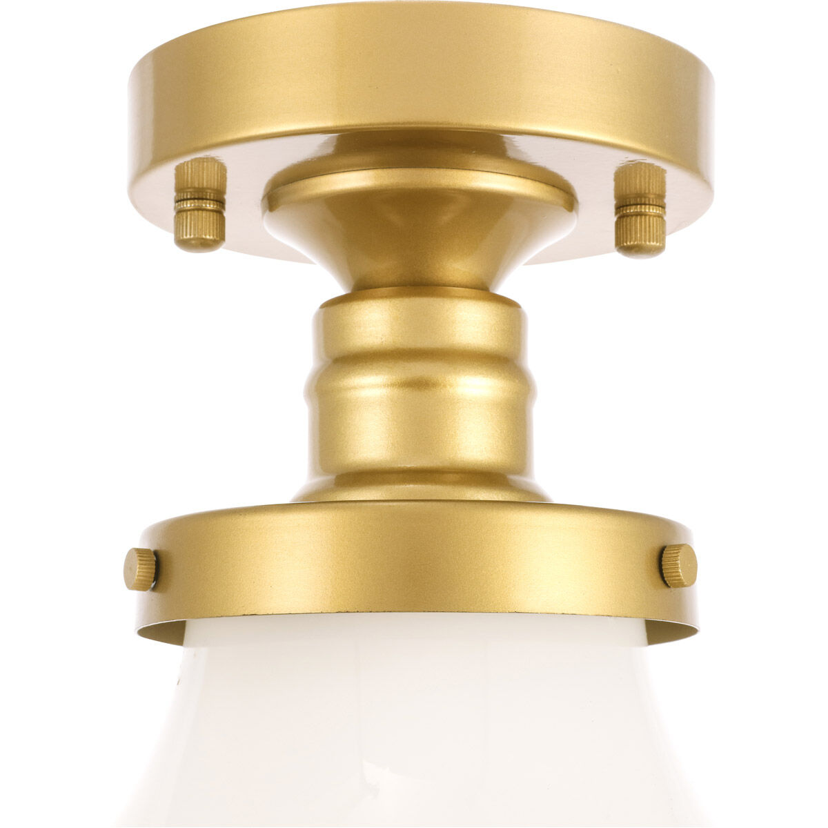 Lyle 1 Light 11 inch Brass Flush Mount Ceiling Light