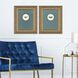 Aflutter Blue and Green Framed Art