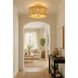 Jacob's Ladder 3 Light 18 inch French Gold Semi-Flush Ceiling Light, Smithsonian Collaboration