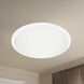 Malta LED 15 inch White Flush Mount Ceiling Light in Opal Glass
