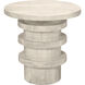 Revolve 24 X 24 inch White Wash Side Table, Inline