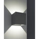 QB 1 Light 5.1 inch Silver LED Wall Sconce Wall Light