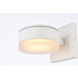Raine 4.5 inch White Outdoor Wall Light