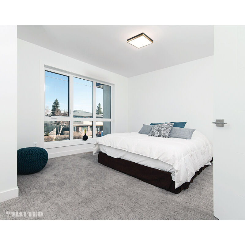 Tux LED 14 inch Black and Aged Gold Brass Flush Mount Ceiling Light