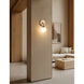 Fusion Collection - Noho Family 1 Light 4.5 inch Brushed Brass and Etched Opal ADA Wall Sconce Wall Light in 4" D x 4.5" W x 9" H, EVOLV